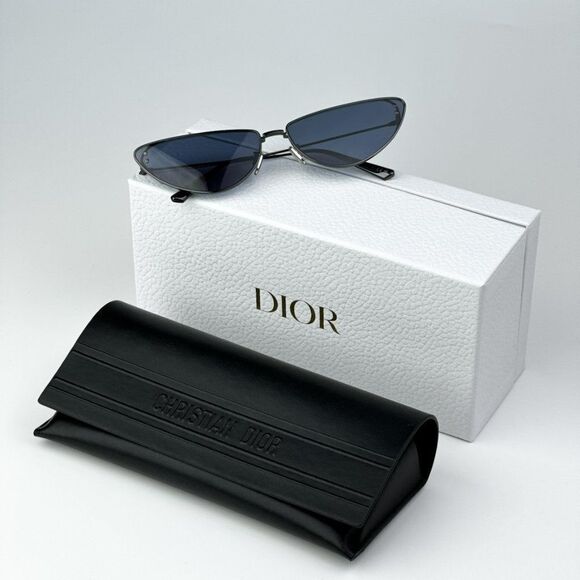 NEW Dior MISSDIOR B1U H4B0 Gunmetal Blue Unisex Metal Cat Eye Sunglasses main image 6